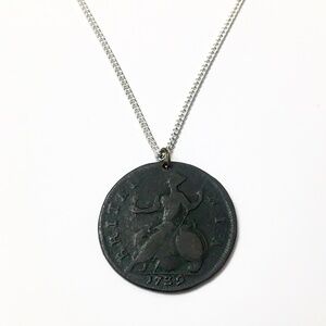 1739 Coin Necklace—Great Britain Half Penny